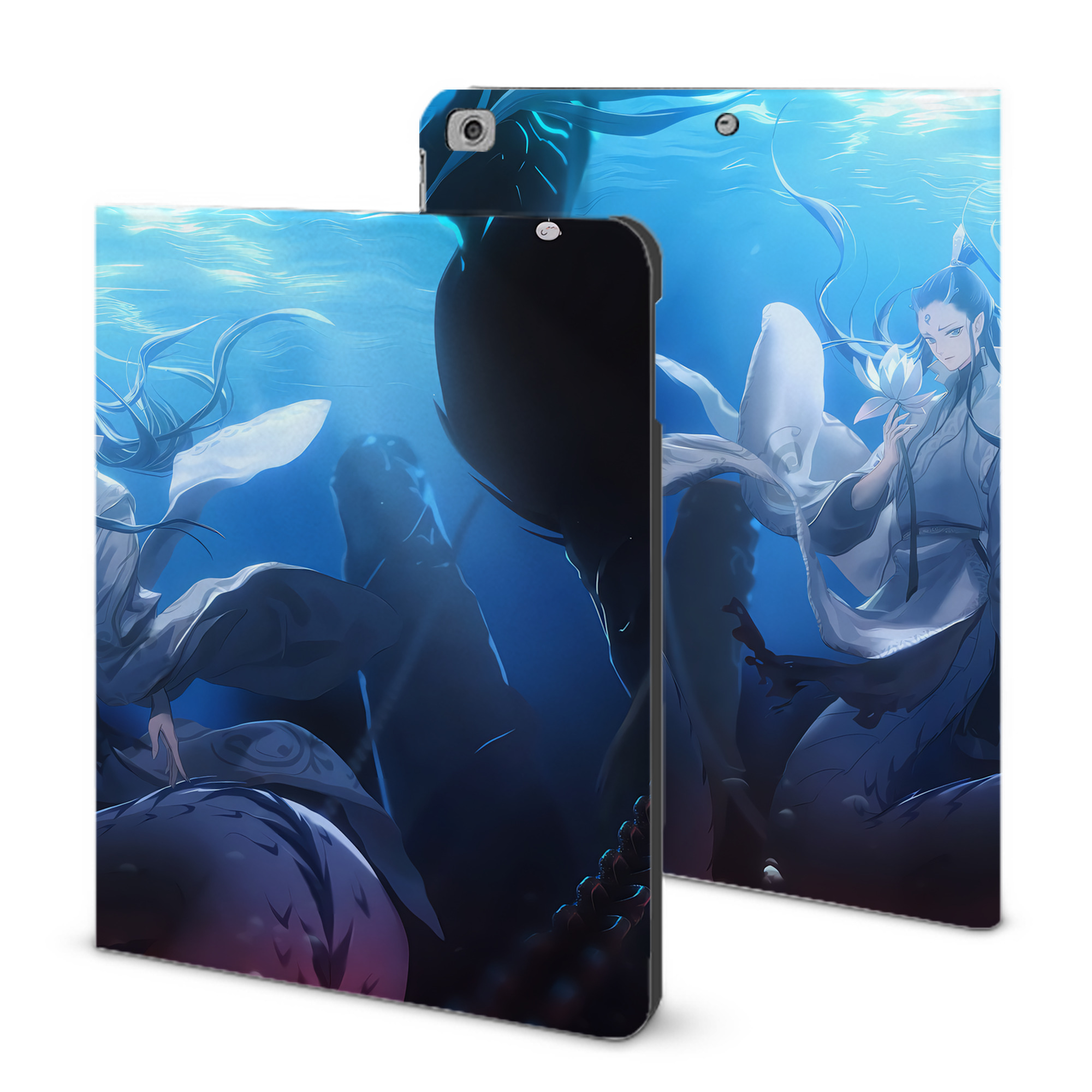 （画像用） Ne Zha 2 ナタ 魔童の大暴れ IPad ケース ブック型 PUレザー TPU 耐衝撃 軽量 薄型 ペン収納なし 全面保護 IPad 各モデル対応